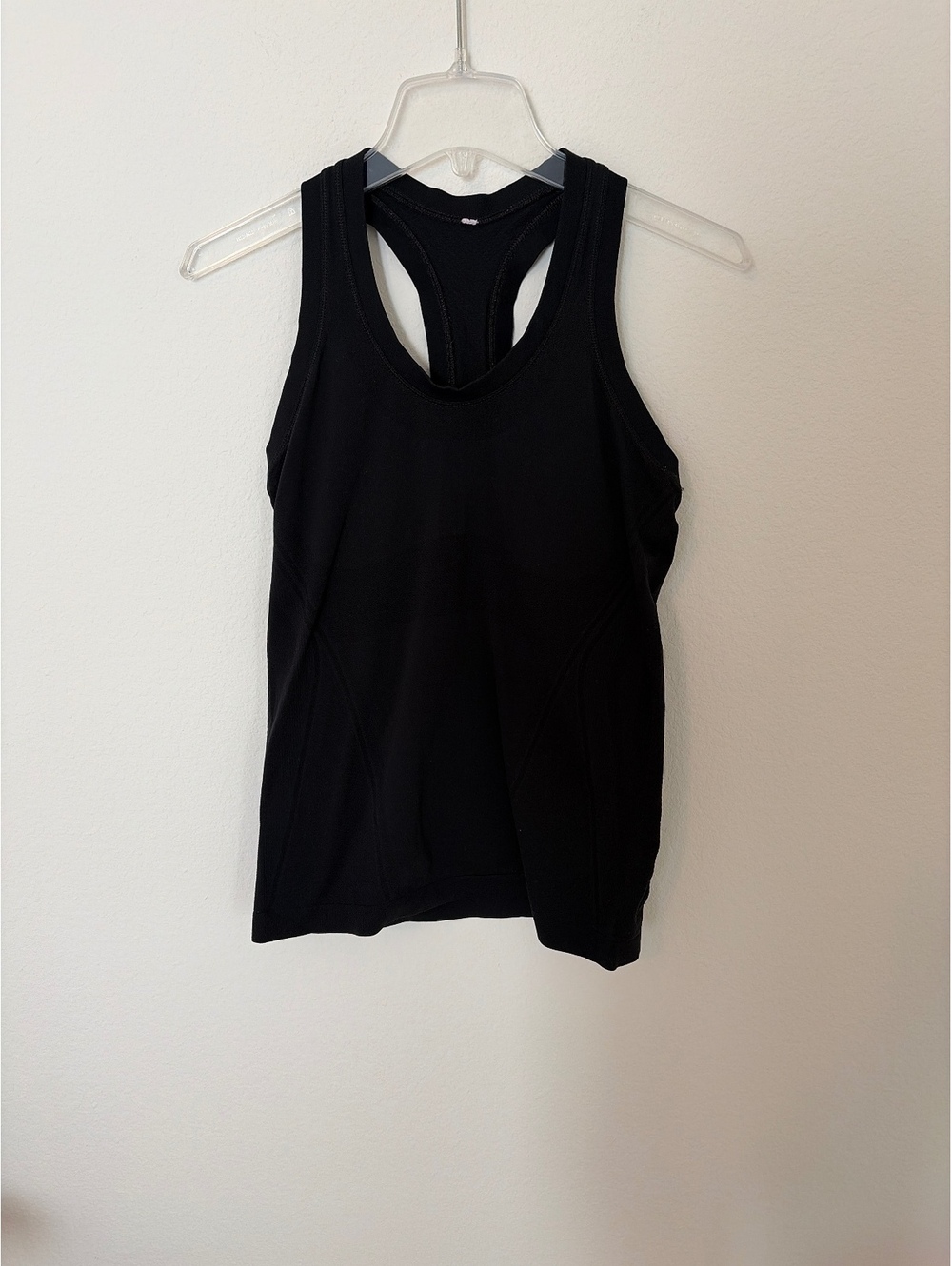 Athleta Momentum Seamless Tank Top Black Racerback Size Small